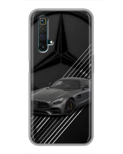 Чехол для Realme X50 с картинкой «Mercedes AMG — графика»