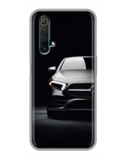 Чехол для Realme X50 с картинкой «Свет фар Mercedes»