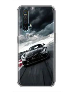Чехол для Realme X50 с картинкой «Гоночный Mercedes AMG»