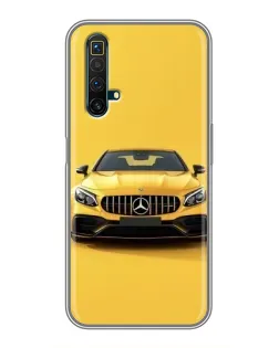 Чехол для Realme X50 с картинкой «Желтый Mercedes GT»
