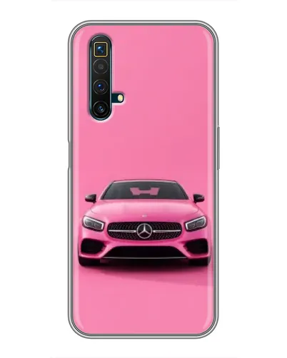 Чехол для Realme X50 с картинкой «Розовый Mercedes AMG»