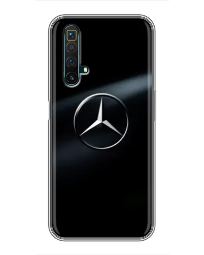 Чехол для Realme X50 с картинкой «Mercedes на металле»
