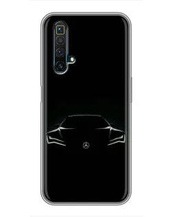 Чохол для Realme X50 з картинкою «Mercedes — силует авто»