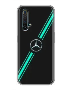 Чохол для Realme X50 з картинкою «Спортивні лінії Mercedes»
