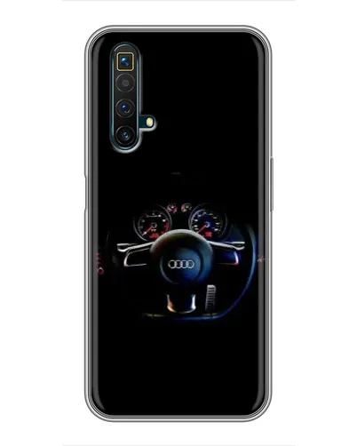 Чехол для Realme X50 с картинкой «Салон Audi — руль»
