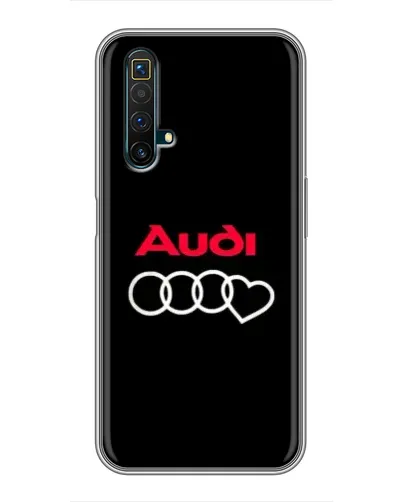Чехол для Realme X50 с картинкой «Логотип Audi Heart»