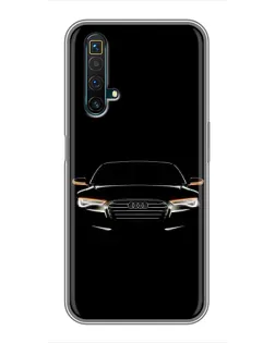 Чехол для Realme X50 с картинкой «Audi — ночной контур»
