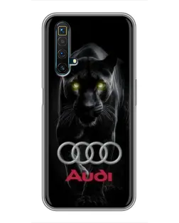 Чехол для Realme X50 с картинкой «Пантера и Audi»