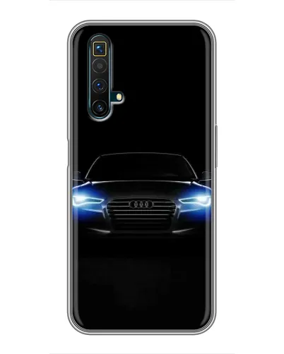 Чехол для Realme X50 с картинкой «Audi в неоне»