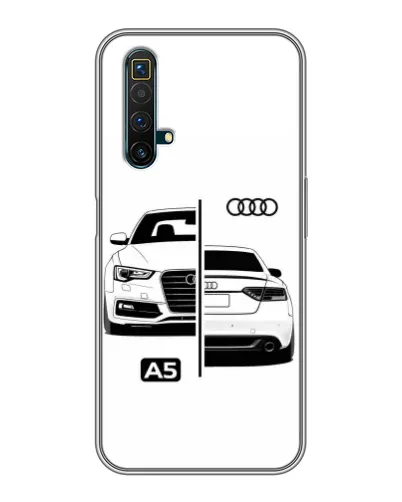 Чехол для Realme X50 с картинкой «Audi — контрастный дизайн»