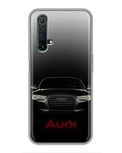 Чехол для Realme X50 с картинкой «Audi — градиентный контур»