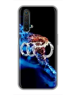 Чехол для Realme X50 с картинкой «Энергия лого Audi»