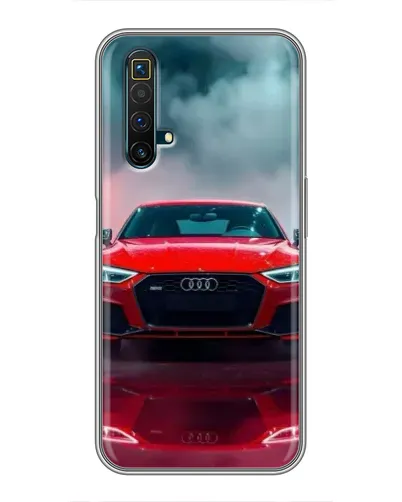 Чехол для Realme X50 с картинкой «Audi RS — красный стиль»