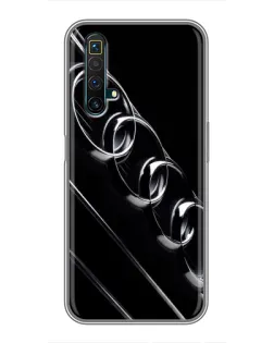 Чехол для Realme X50 с картинкой «Audi — абстрактные кольца»