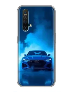 Чехол для Realme X50 с картинкой «Audi — голубая энергия»
