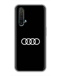 Чехол для Realme X50 с картинкой «Audi White Logo»