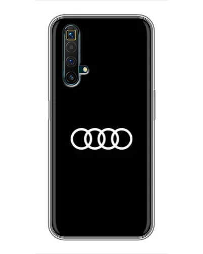 Чехол для Realme X50 с картинкой «Audi White Logo»