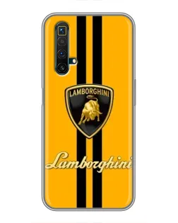 Чохол для Realme X50 з картинкою «Lamborghini Stripe жовтий»