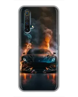 Чохол для Realme X50 з картинкою «Lamborghini димна естетика»