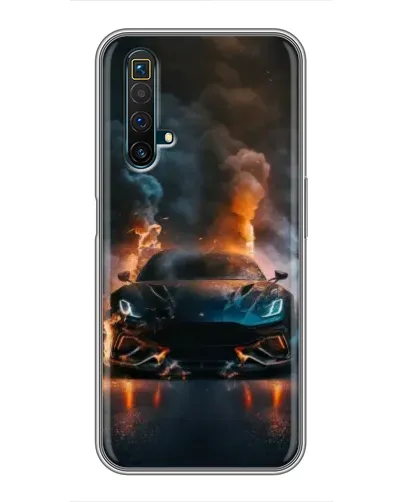 Чохол для Realme X50 з картинкою «Lamborghini димна естетика»