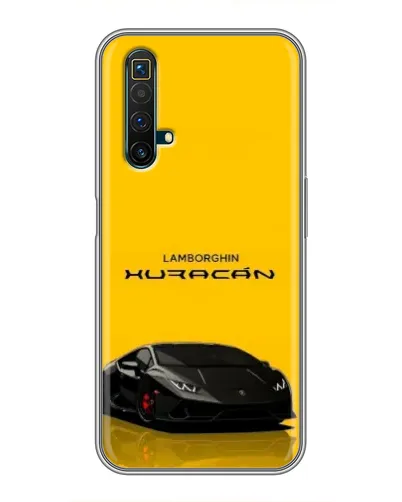 Чохол для Realme X50 з картинкою «Lamborghini Huracan чорний»