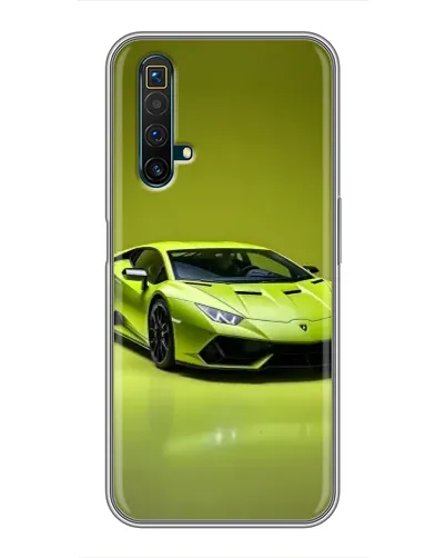 Чохол для Realme X50 з картинкою «Салатовий Lamborghini Huracan»