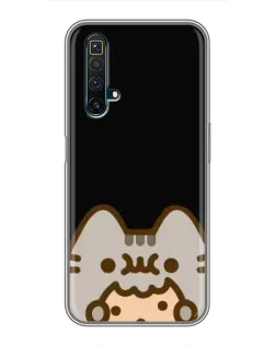 Чохол для Realme X50 з картинкою «Пушин на чорному»