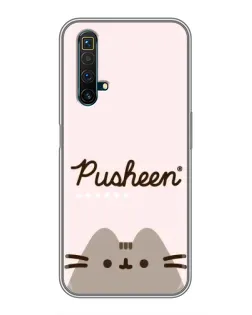 Чохол для Realme X50 з картинкою «Pusheen логотип»