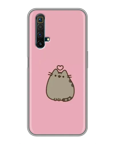 Чохол для Realme X50 з картинкою «Pusheen серце»
