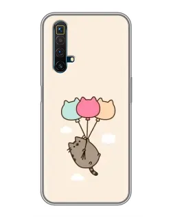Чехол для Realme X50 с картинкой «Пушин на шариках»