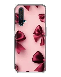 Чехол для Realme X50 с картинкой «Бордовый атлас»