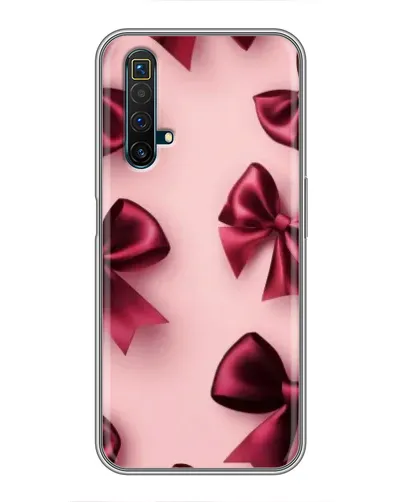 Чехол для Realme X50 с картинкой «Бордовый атлас»