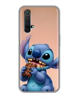 Чохол для Realme X50 з картинкою «Стіч їсть шоколад»