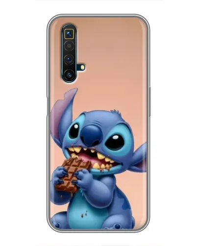 Чохол для Realme X50 з картинкою «Стіч їсть шоколад»