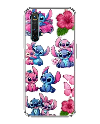 Чохол для Realme X50 з картинкою «Стікери Stitch та Angel»