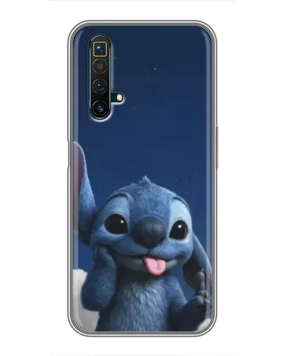 Чехол для Realme X50 с картинкой «Стич в облаках»