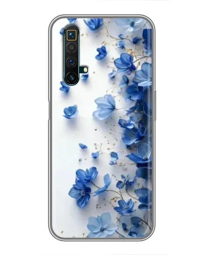 Чехол для Realme X50 с картинкой «Голубой цветочный каскад» Чехол для Realme X50 с картинкой «Голубой цветочный каскад»