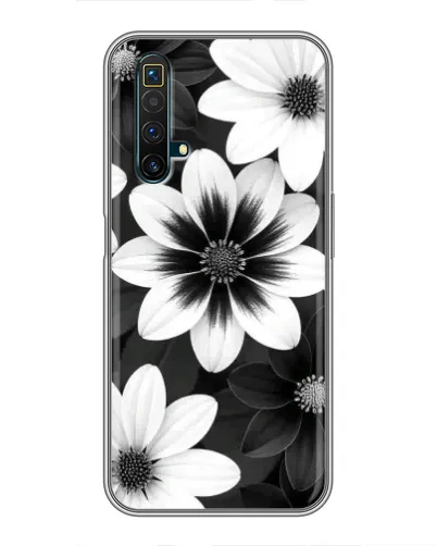 Чехол для Realme X50 с картинкой «Монохромные астры» Чехол для Realme X50 с картинкой «Монохромные астры»