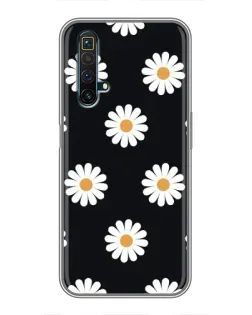 Чохол для Realme X50 з картинкою «Ромашки на чорному» Чохол для Realme X50 з картинкою «Ромашки на чорному»