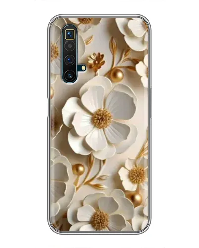 Чехол для Realme X50 с картинкой «Белие бумажние цвети» Чехол для Realme X50 с картинкой «Белие бумажние цвети»