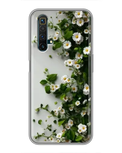 Чехол для Realme X50 с картинкой «Ветка мелких белых цветов» Чехол для Realme X50 с картинкой «Ветка мелких белых цветов»