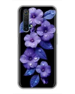 Чохол для Realme X50 з картинкою «Фіолетові квіти з росою» Чохол для Realme X50 з картинкою «Фіолетові квіти з росою»