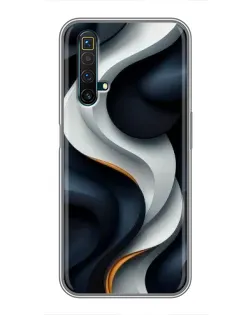 Чохол для Realme X50 з картинкою «Об'ємні чорно-білі стрічки» Чохол для Realme X50 з картинкою «Об'ємні чорно-білі стрічки»