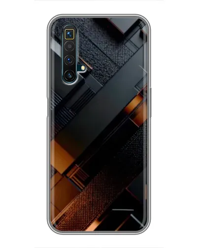 Чехол для Realme X50 с картинкой «Черные геометрические блоки» Чехол для Realme X50 с картинкой «Черные геометрические блоки»
