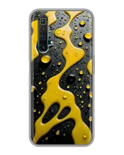 Чехол для Realme X50 с картинкой «Жидкое желтое золото»