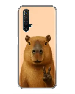 Чехол для Realme X50 с картинкой «Капибара виктория» Чехол для Realme X50 с картинкой «Капибара виктория»