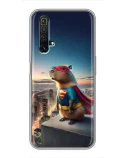 Чехол для Realme X50 с картинкой «Капи-мен супергерой» Чехол для Realme X50 с картинкой «Капи-мен супергерой»