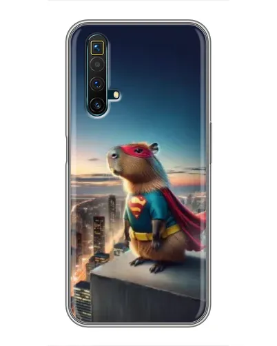 Чехол для Realme X50 с картинкой «Капи-мен супергерой» Чехол для Realme X50 с картинкой «Капи-мен супергерой»