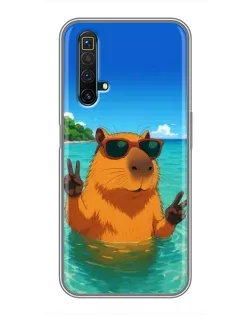 Чехол для Realme X50 с картинкой «Морская капибара» Чехол для Realme X50 с картинкой «Морская капибара»