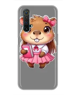 Чехол для Realme X50 с картинкой «Девочка капибара» Чехол для Realme X50 с картинкой «Девочка капибара»